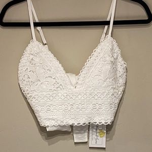 White Crochet Lace Bralette
